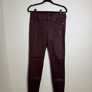 Burgundy Skinny Jeans